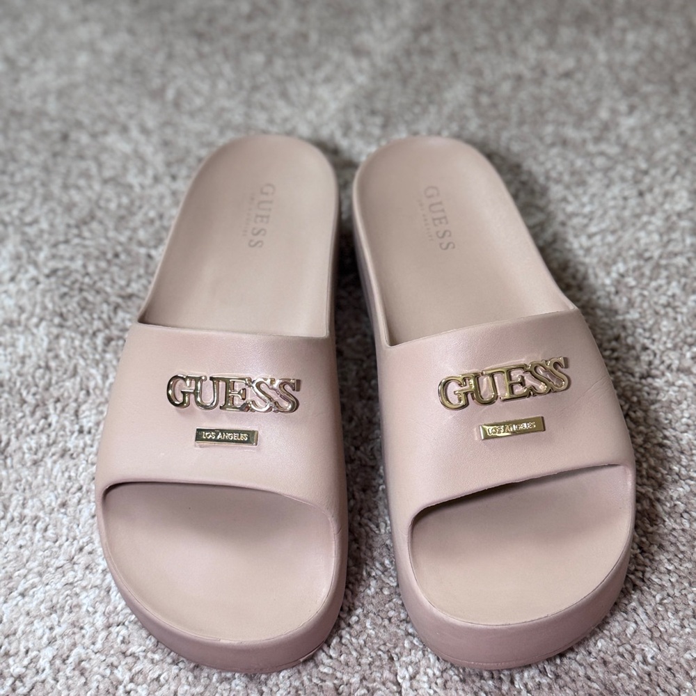 Guess Women's Blush beige Slide Sandals Size 10M - Picture 5 of 8